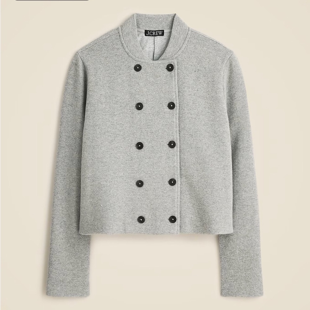 J. Crew Women's Gray Double-Breasted jacket